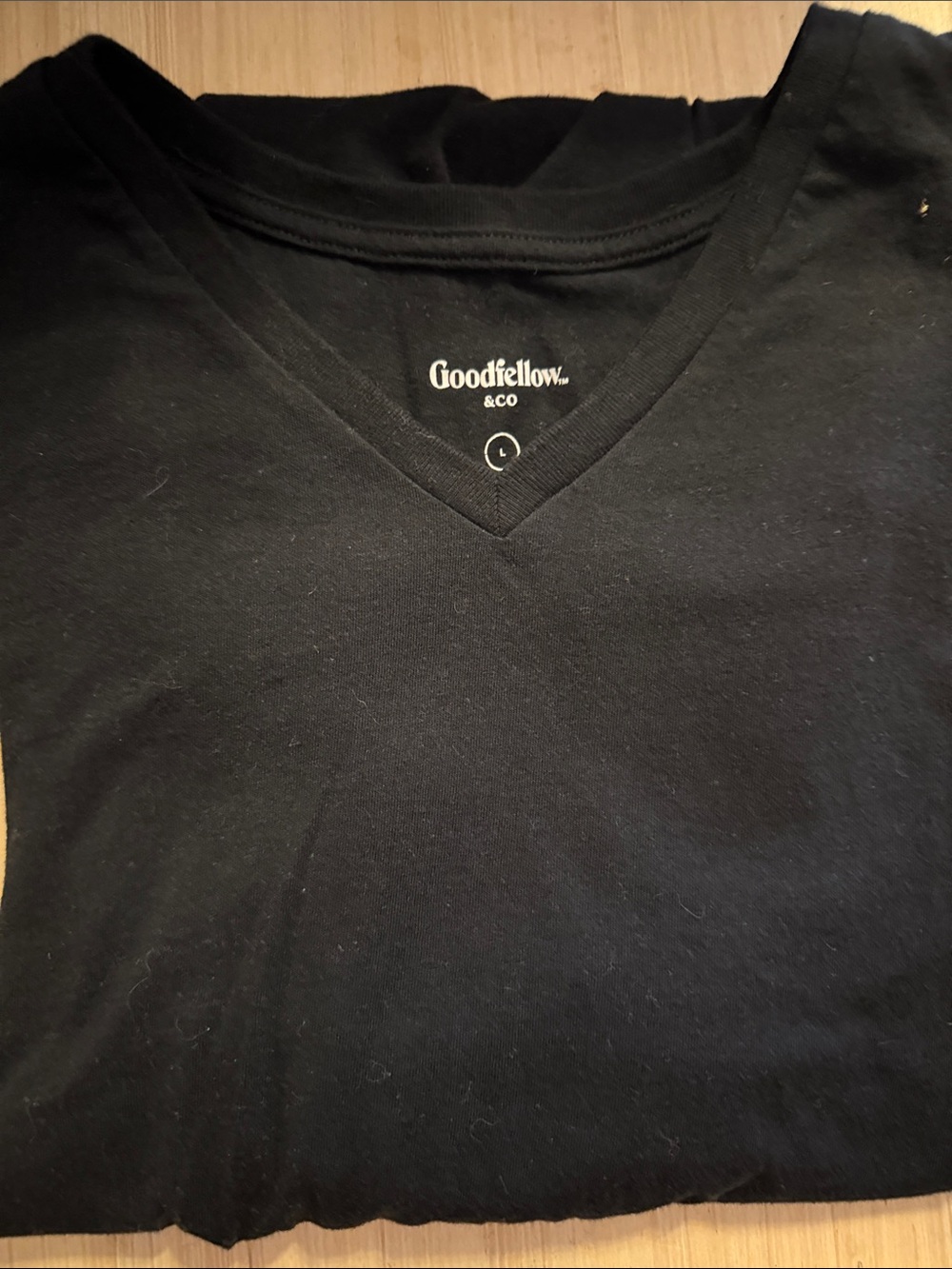 Goodfellow & Co Black V-Neck Short Sleeve Tee
